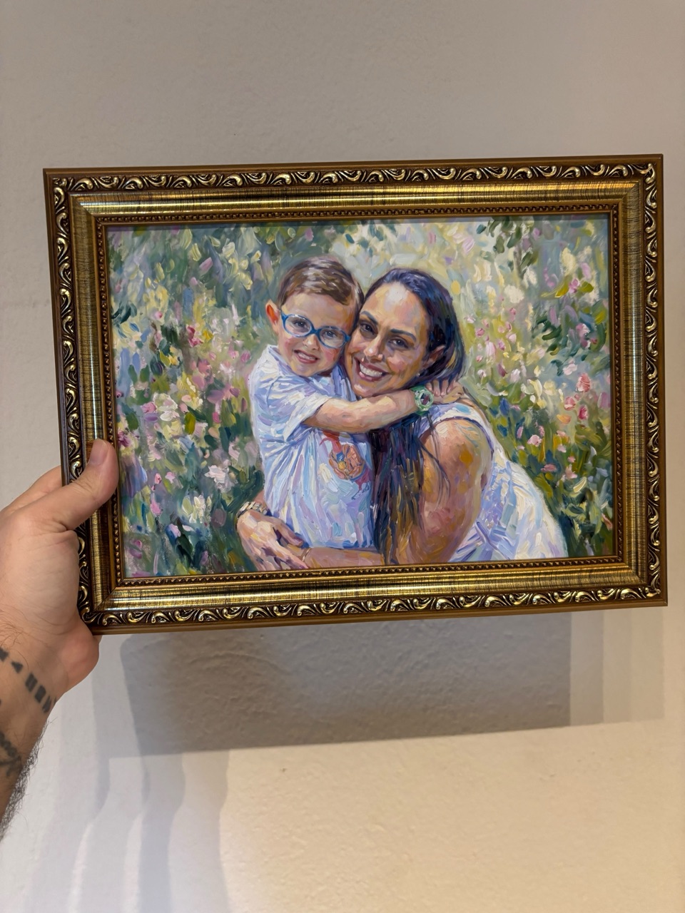 Retrato impresso entregue