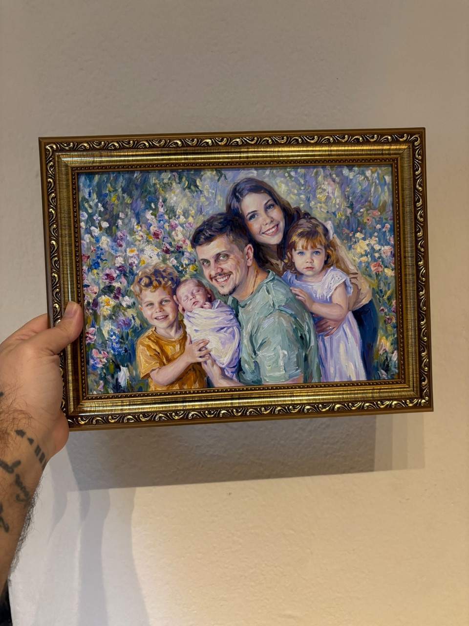 Retrato impresso entregue